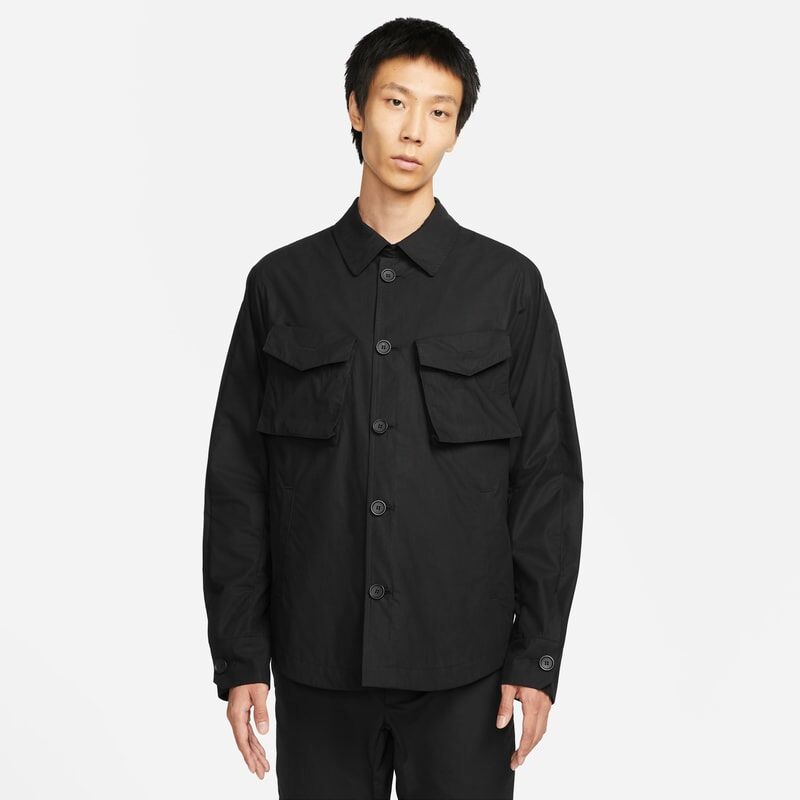 Nike ESC Men's Shirt Jacket - Black - size: XS, S, M, L, XL