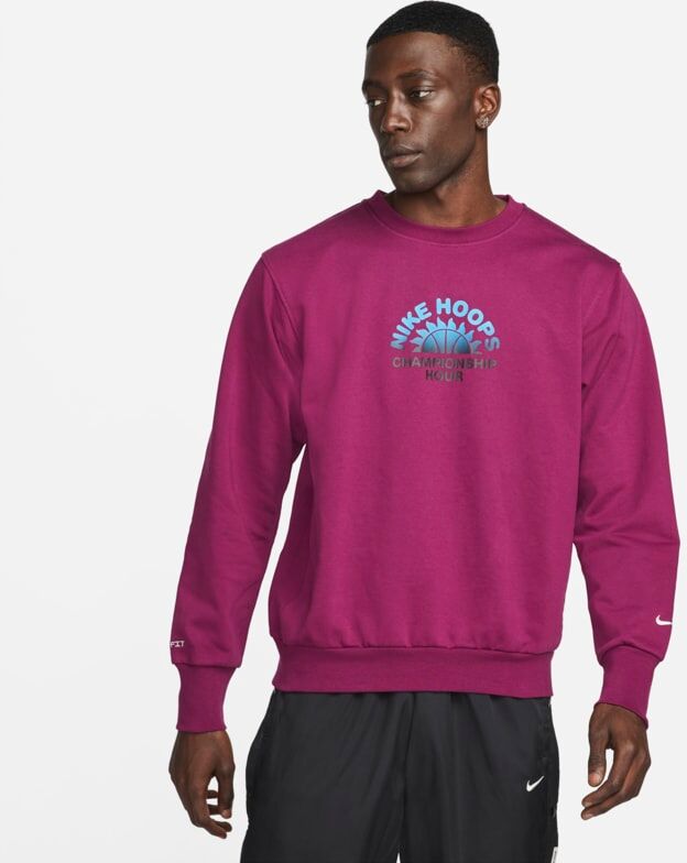 Nike Standard Issue Men's Basketball Crew Sweatshirt - Red - size: S, M, L, XL, 2XL