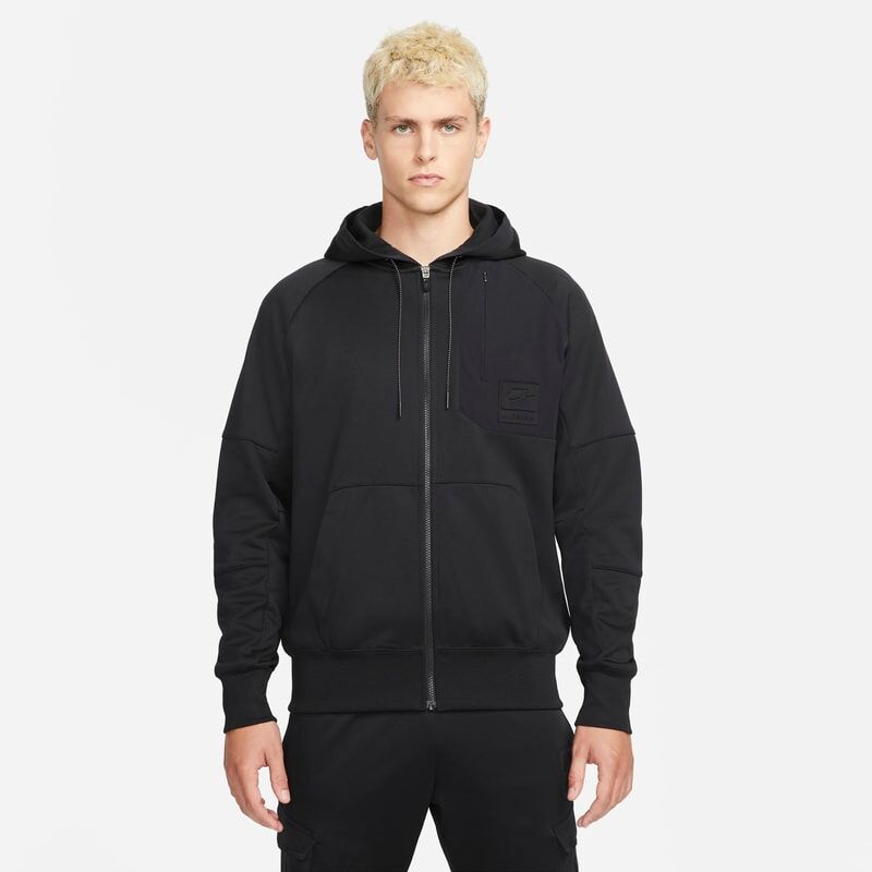 Nike Sportswear Air Max Men's Full-Zip Fleece Hoodie - Black - size: XS, M, S