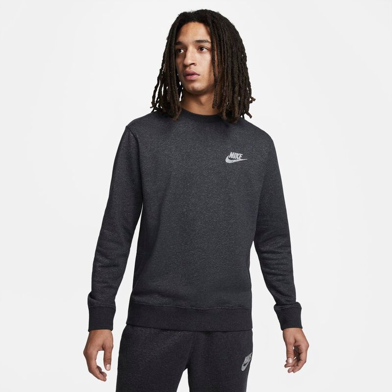 Nike Sportswear Men's Fleece Crew - Black - size: M, L, XL, S