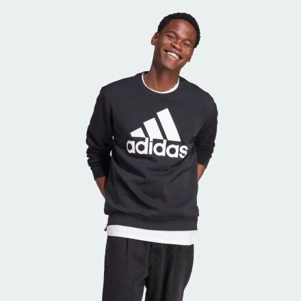 Adidas Essentials Fleece Big Logo Sweatshirt Black XL - Men Lifestyle Sweatshirts XL