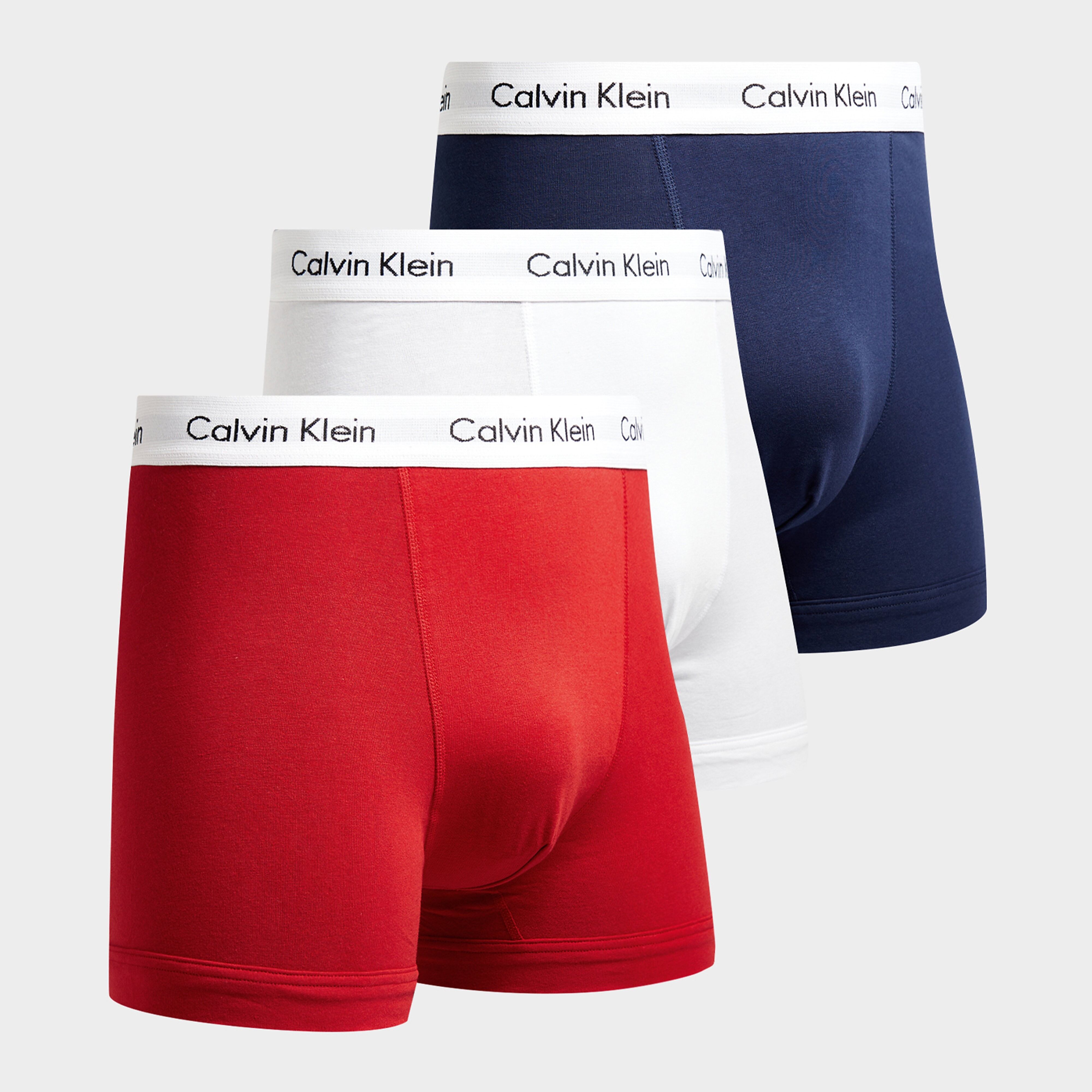 Calvin Klein Underwear 3-Pack Trunks - Blue/Red/White/Blue/Red - Mens  size: L