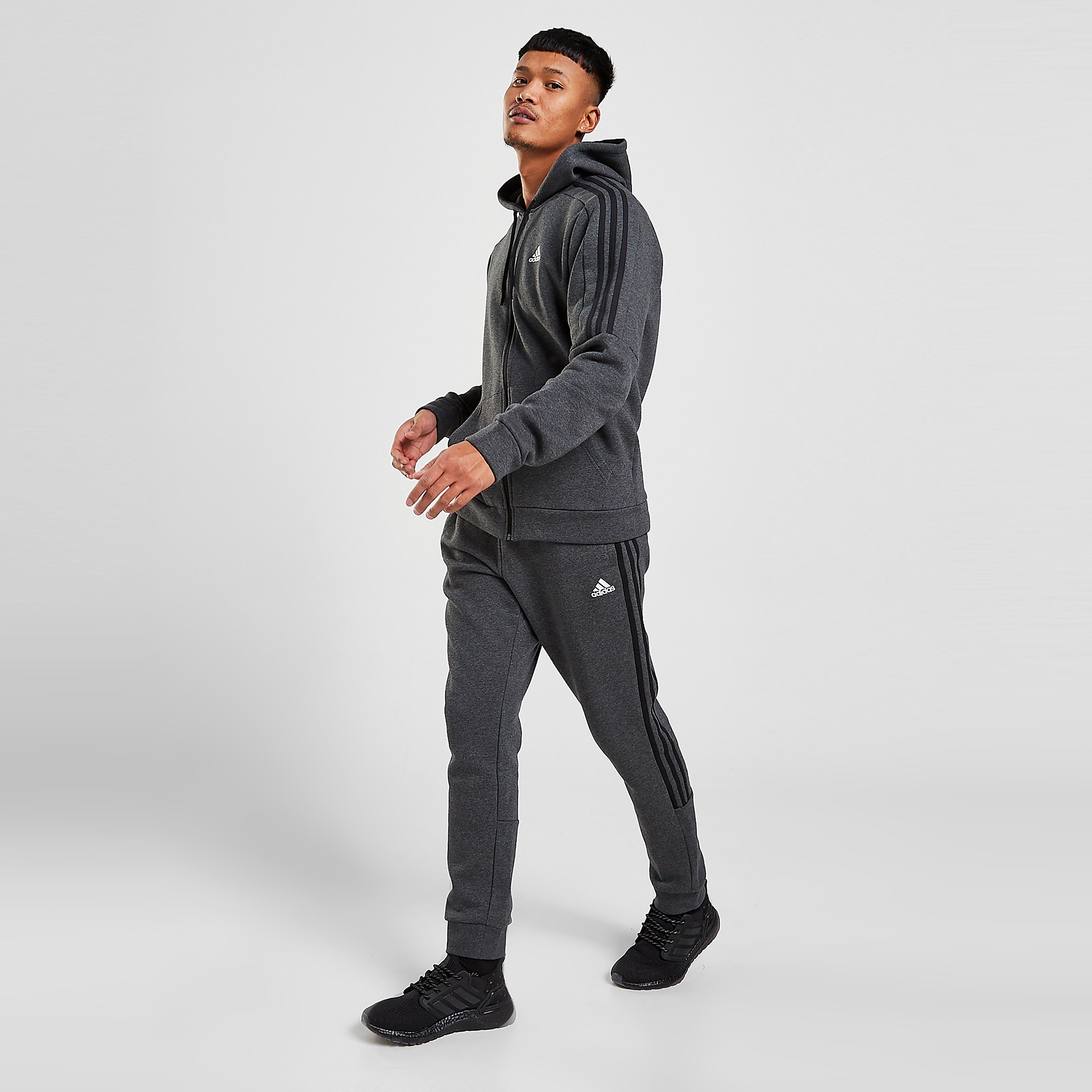 adidas Energize Track Pants - Grey/Black - Mens  size: L