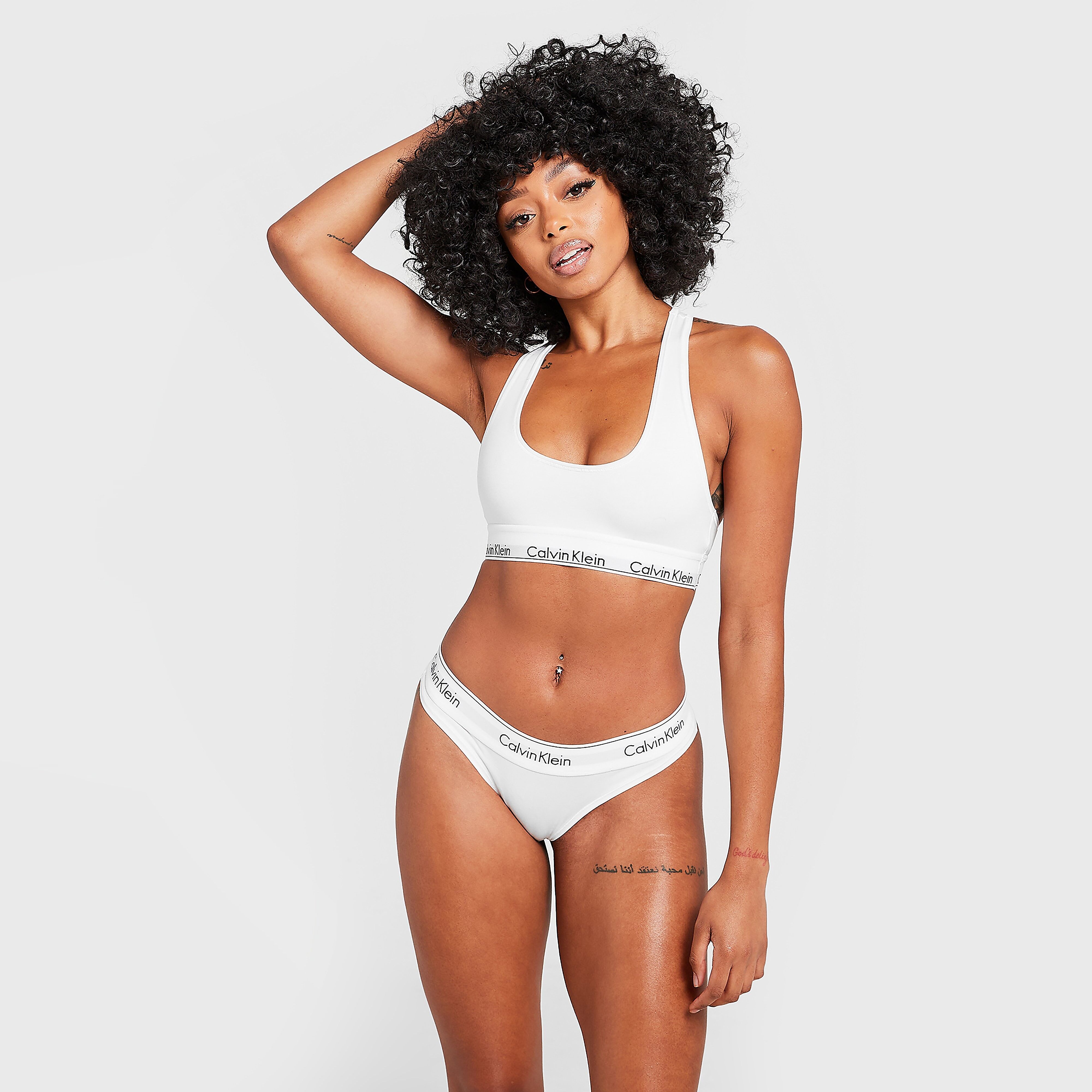 Calvin Klein Underwear Modern Cotton Thong - White - Womens  size: S