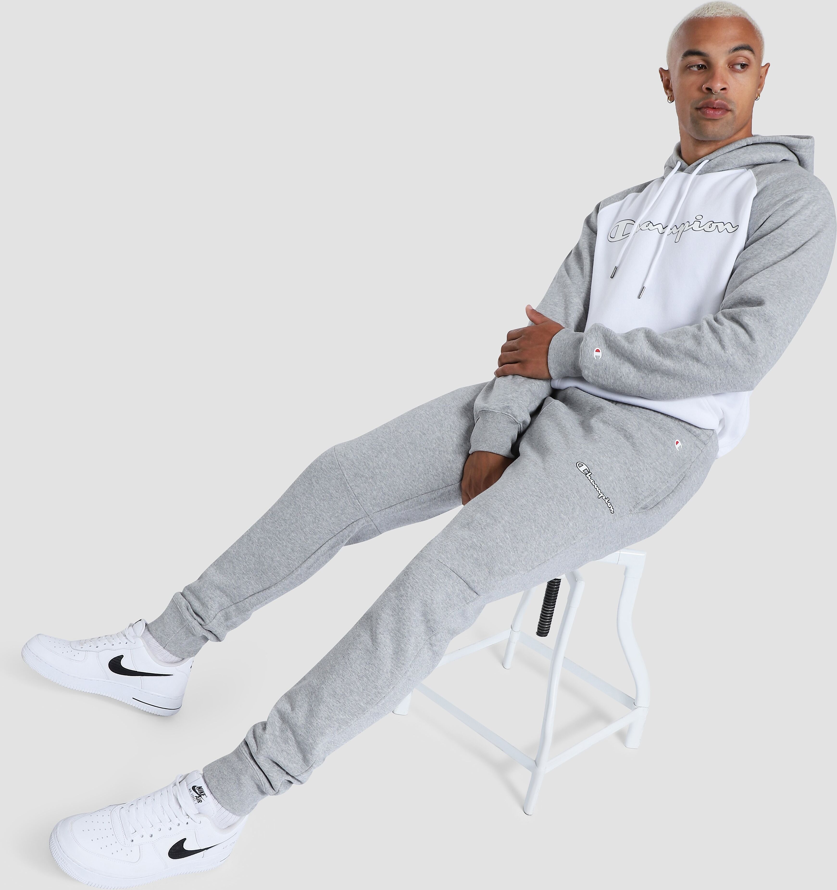 Champion Rib Cuff Joggers - Grey - Mens  size: L