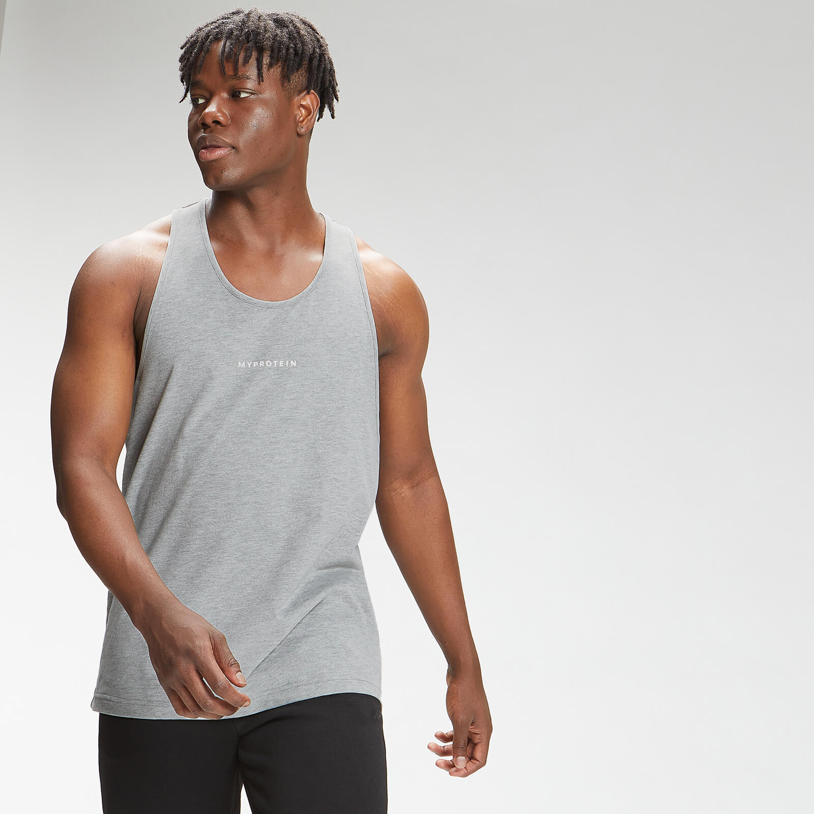 MP Men's Original Stringer Vest - Classic Grey Marl - L