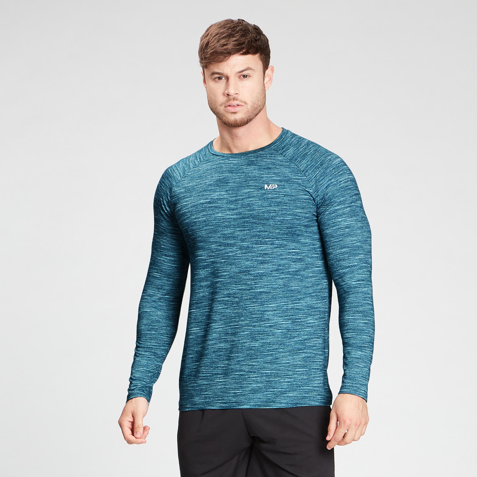 MP Men's Performance Long Sleeve Top - Deep Lake Marl - L