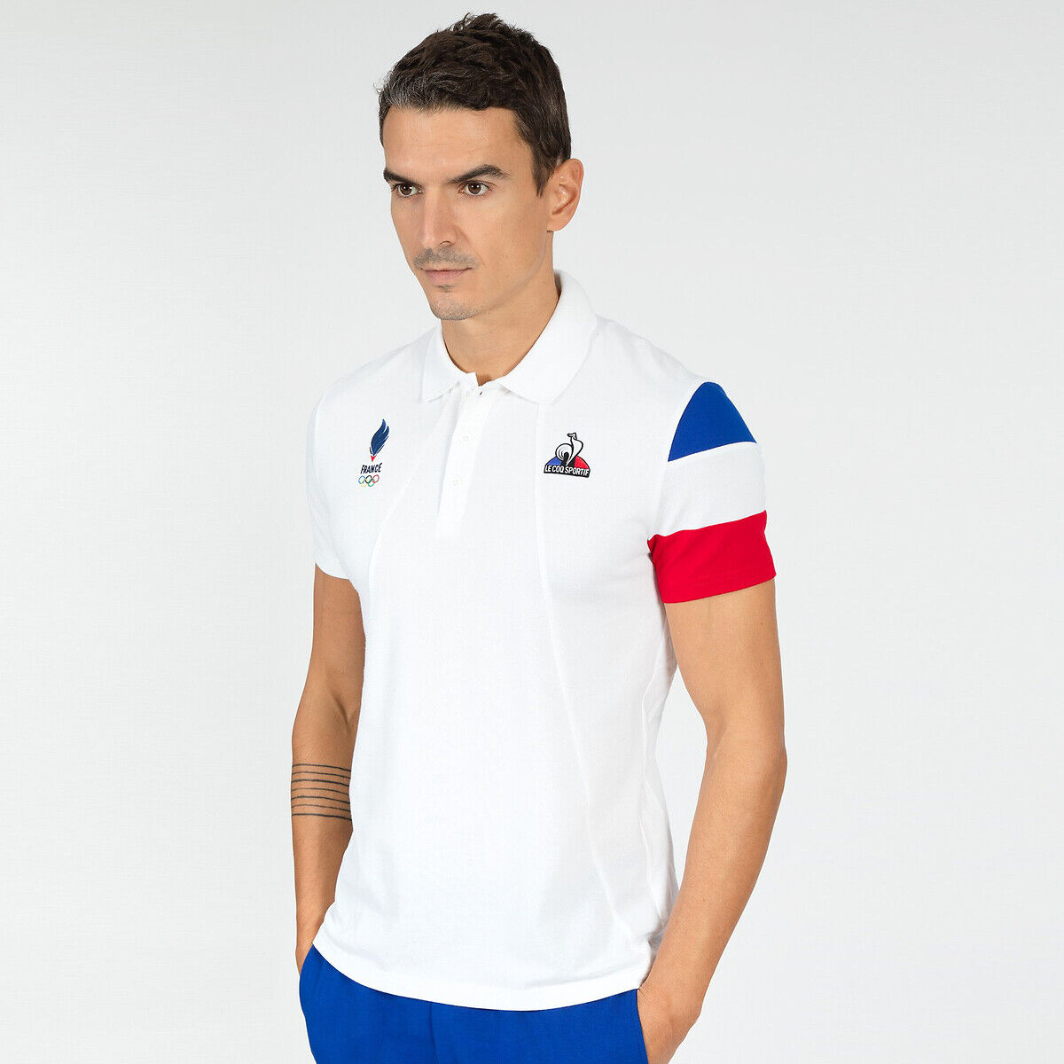 LE COQ SPORTIF Polo manches courtes Equipe de France JO