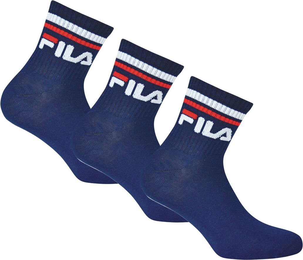 FILA Lot de 3 paires de chaussettes basses