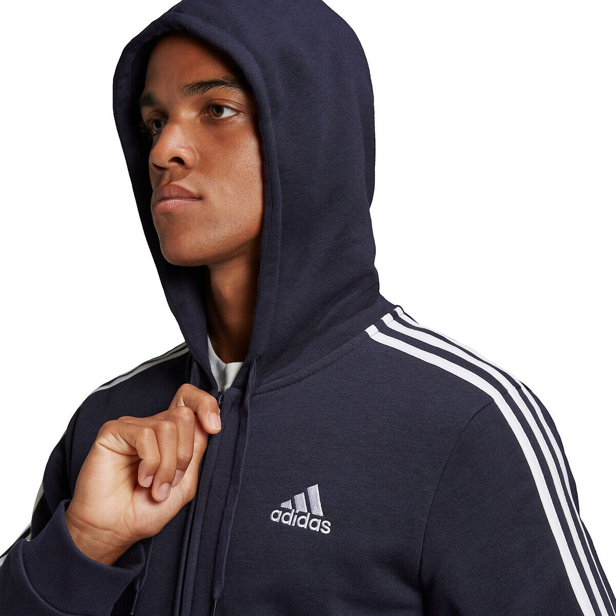 adidas Performance Sweat zippé à capuche petit logo 3 bandes