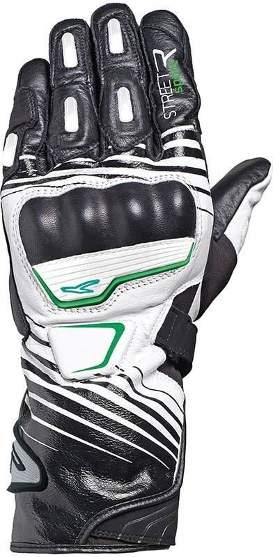 Macna Street R Gants de moto Noir Blanc Vert XL