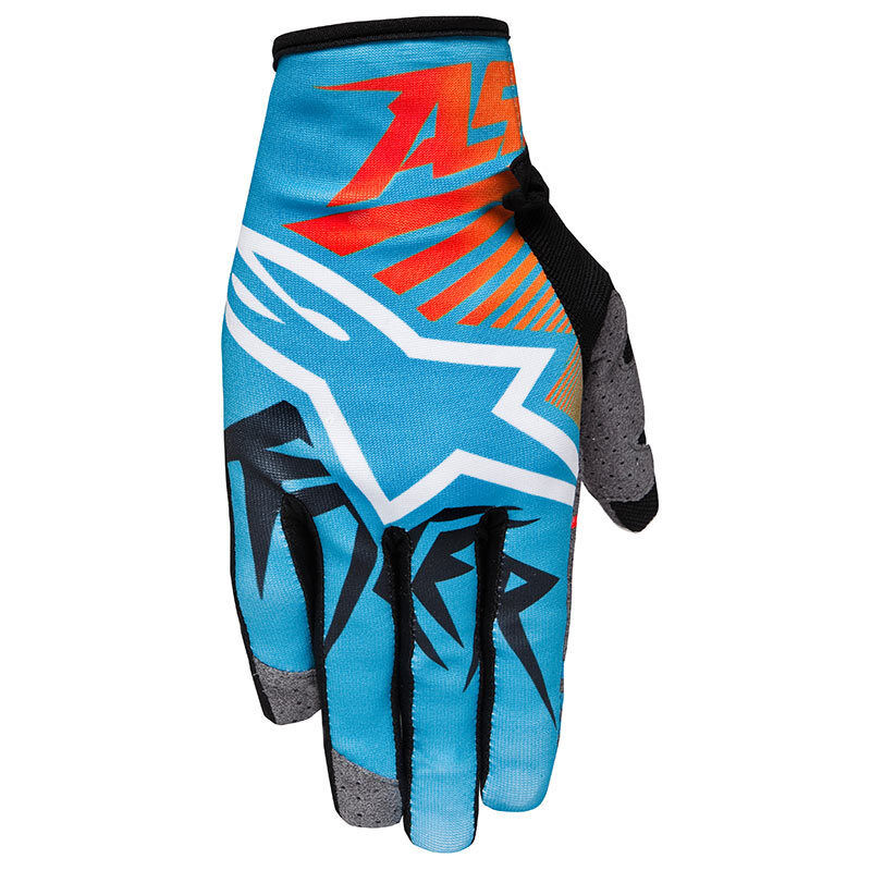 Alpinestars Racer Braap Gants Bleu Orange 2XL