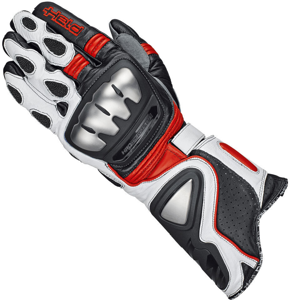 Held Titan Evo Gants de moto Blanc Rouge 3XL