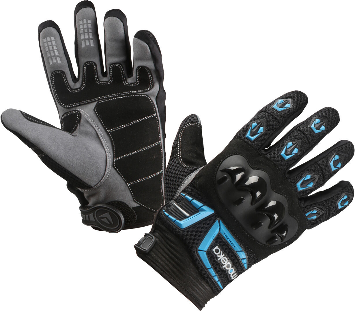 Modeka MX Top Gants Noir Bleu S M