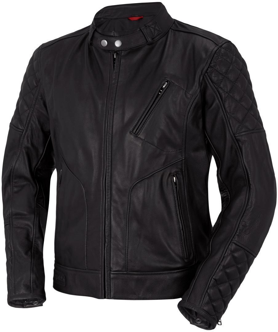 Bogotto Chicago Retro Veste de moto en cuir Noir 50