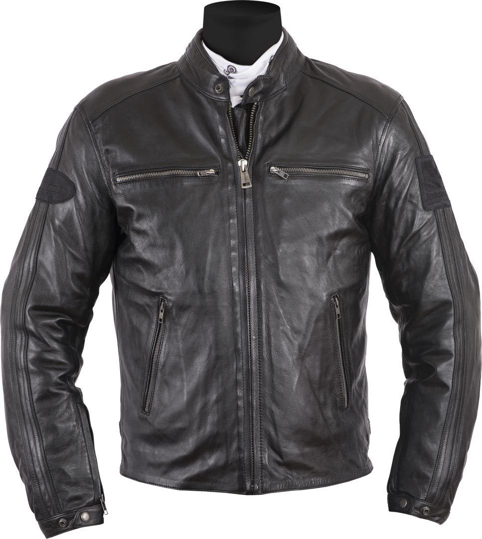 Helstons ACE Rag Veste en cuir Noir L