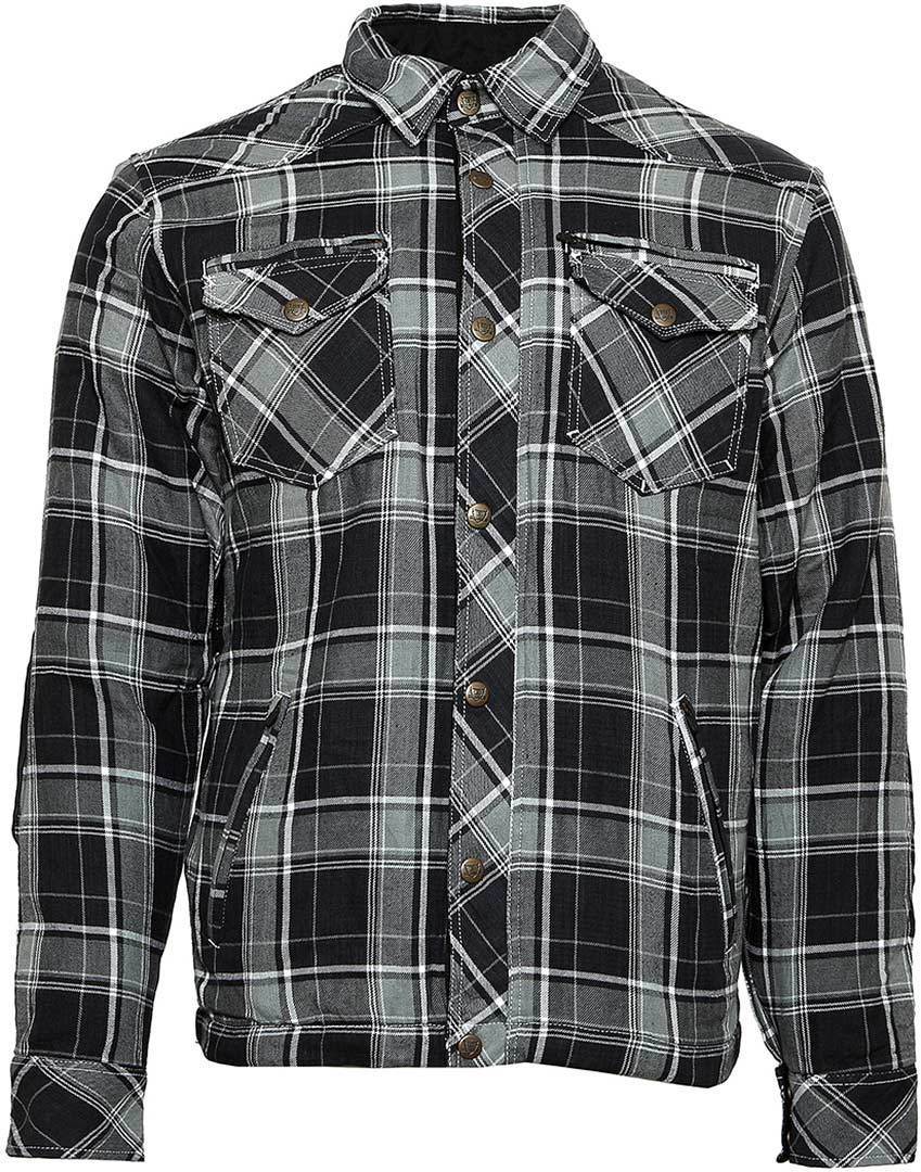 Bores Lumberjack Shirt Chemise Noir Gris Blanc 6XL