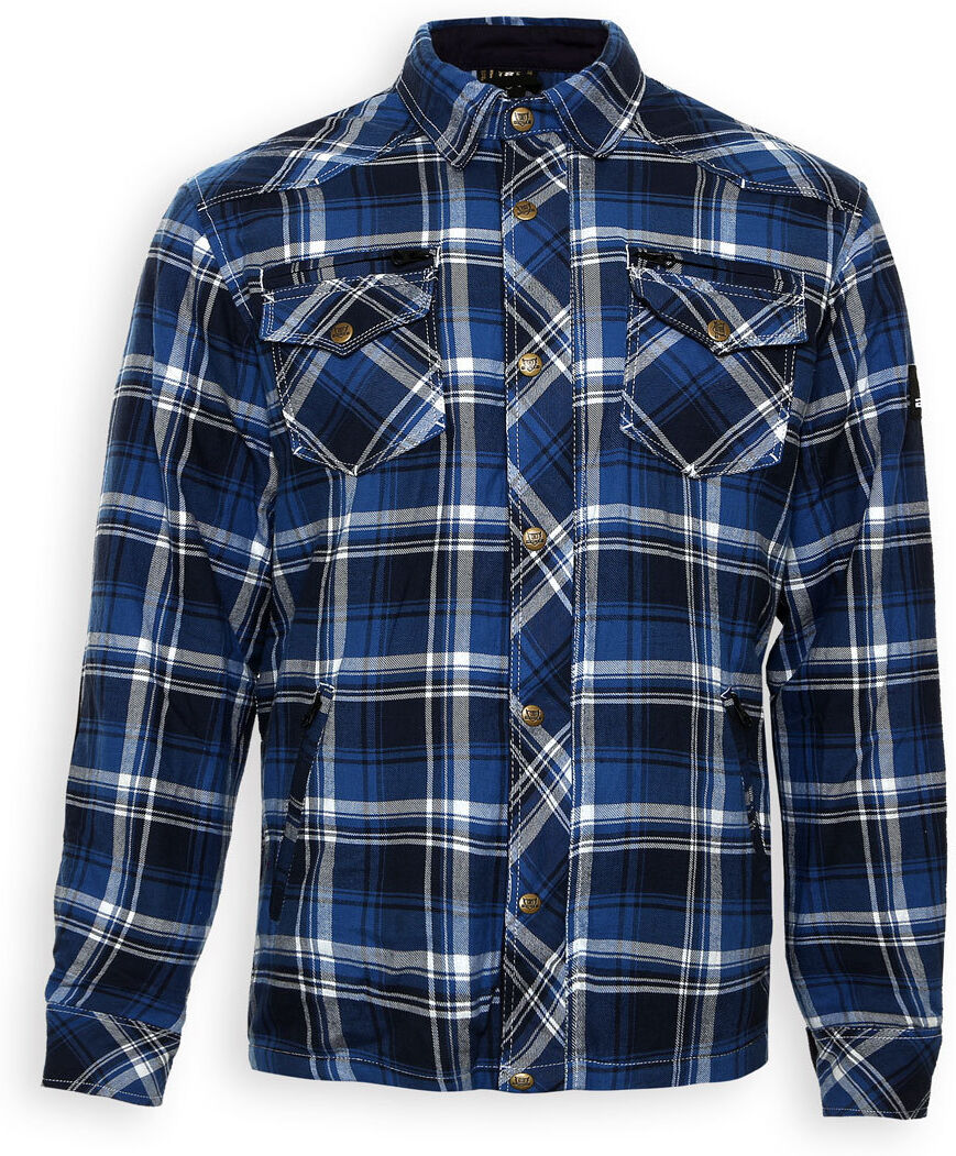 Bores Lumberjack Shirt Chemise Blanc Bleu 6XL