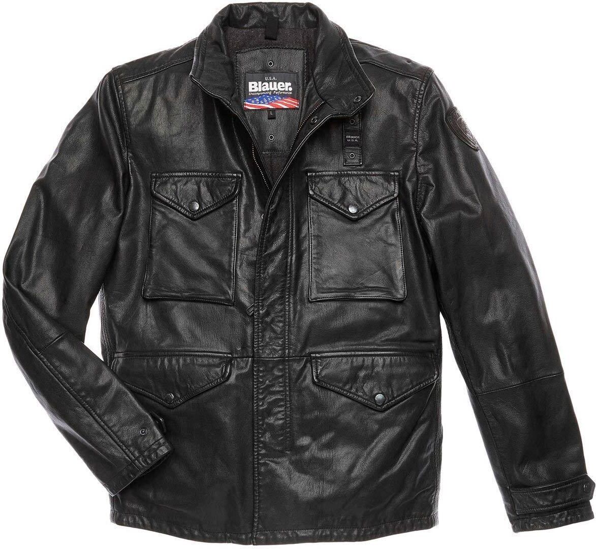 Blauer USA Michigan Veste en cuir Noir S