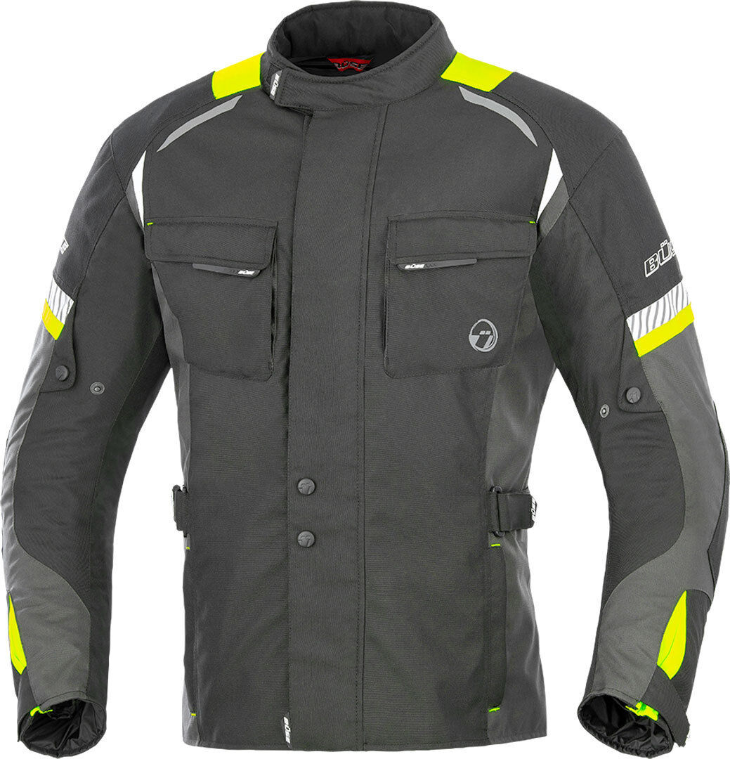 Büse Breno Veste Textile moto Noir Jaune M