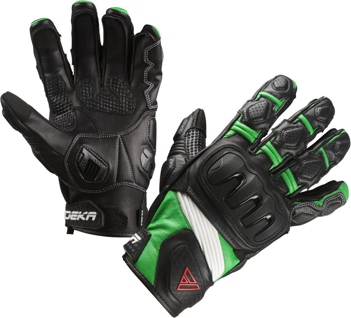 Modeka Baali Motorcycle Gloves Gants de moto Noir Vert M L
