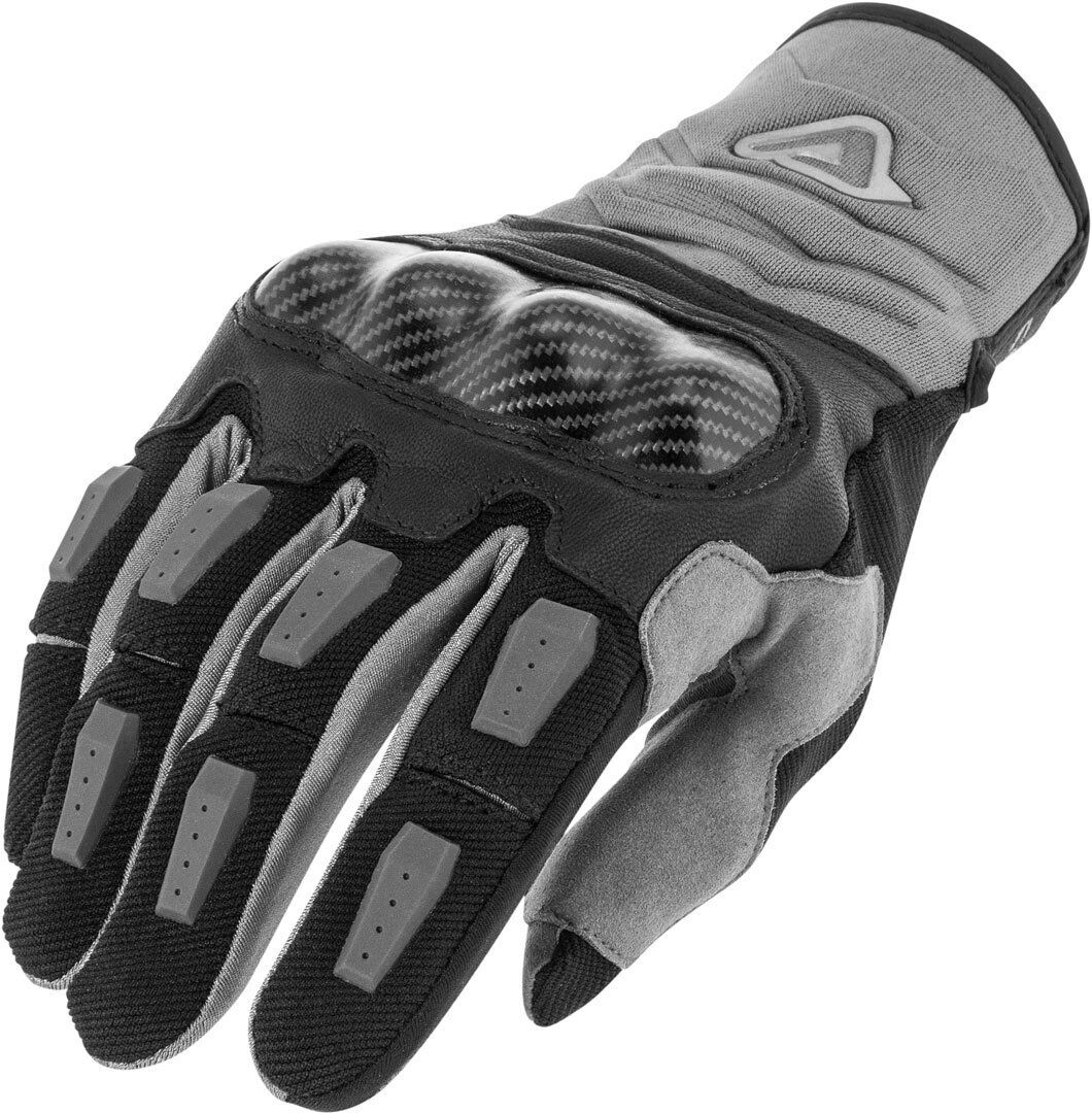 Acerbis Carbon G 3.0 Motorcycle Gloves Gants de moto Noir Gris L