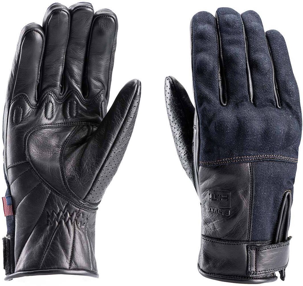 Blauer Combo Denim Motorcycle Gloves Gants de moto Noir XL