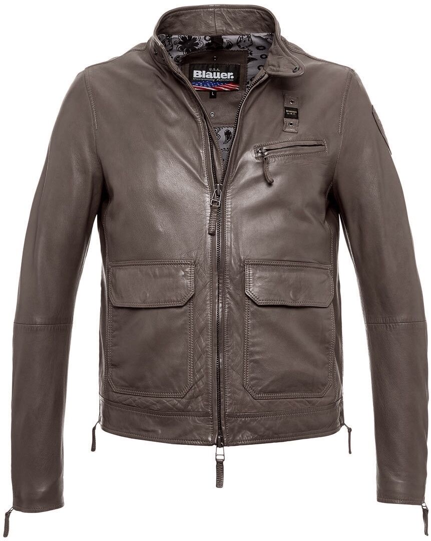 Blauer USA Detroit Veste en cuir Brun M