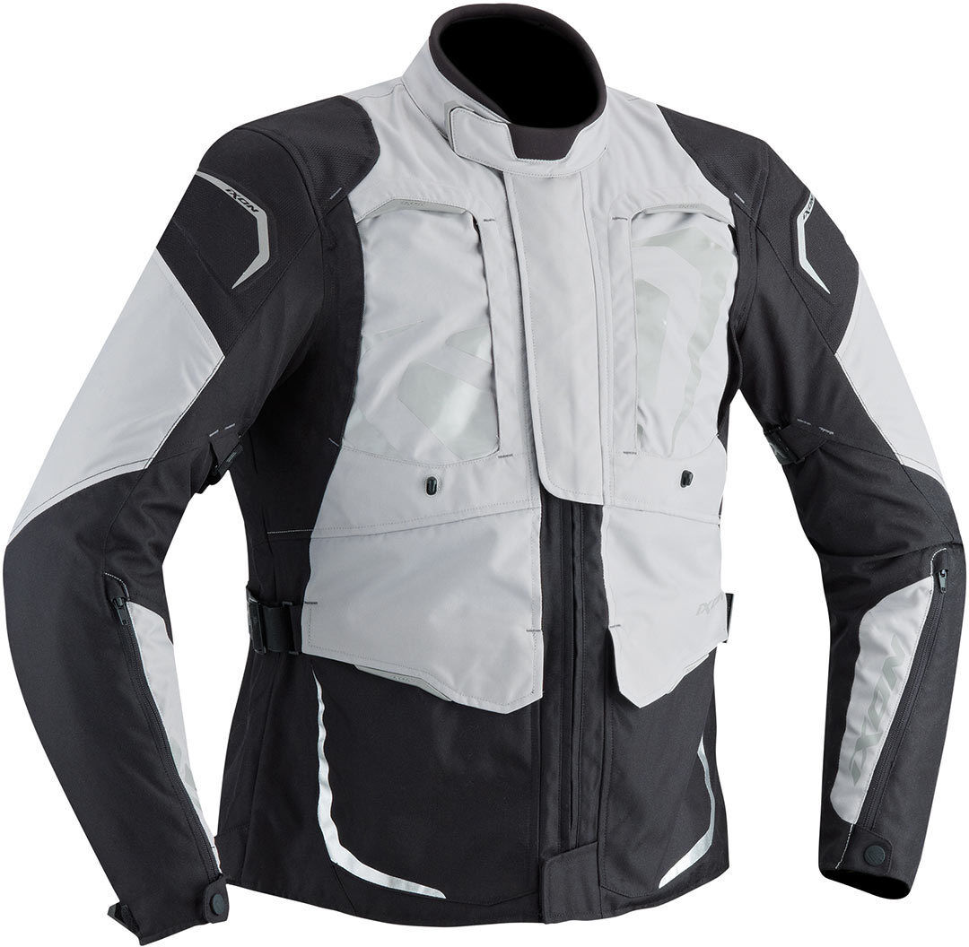 Ixon Cross Air Veste textile imperméable à l’eau Noir Gris XL