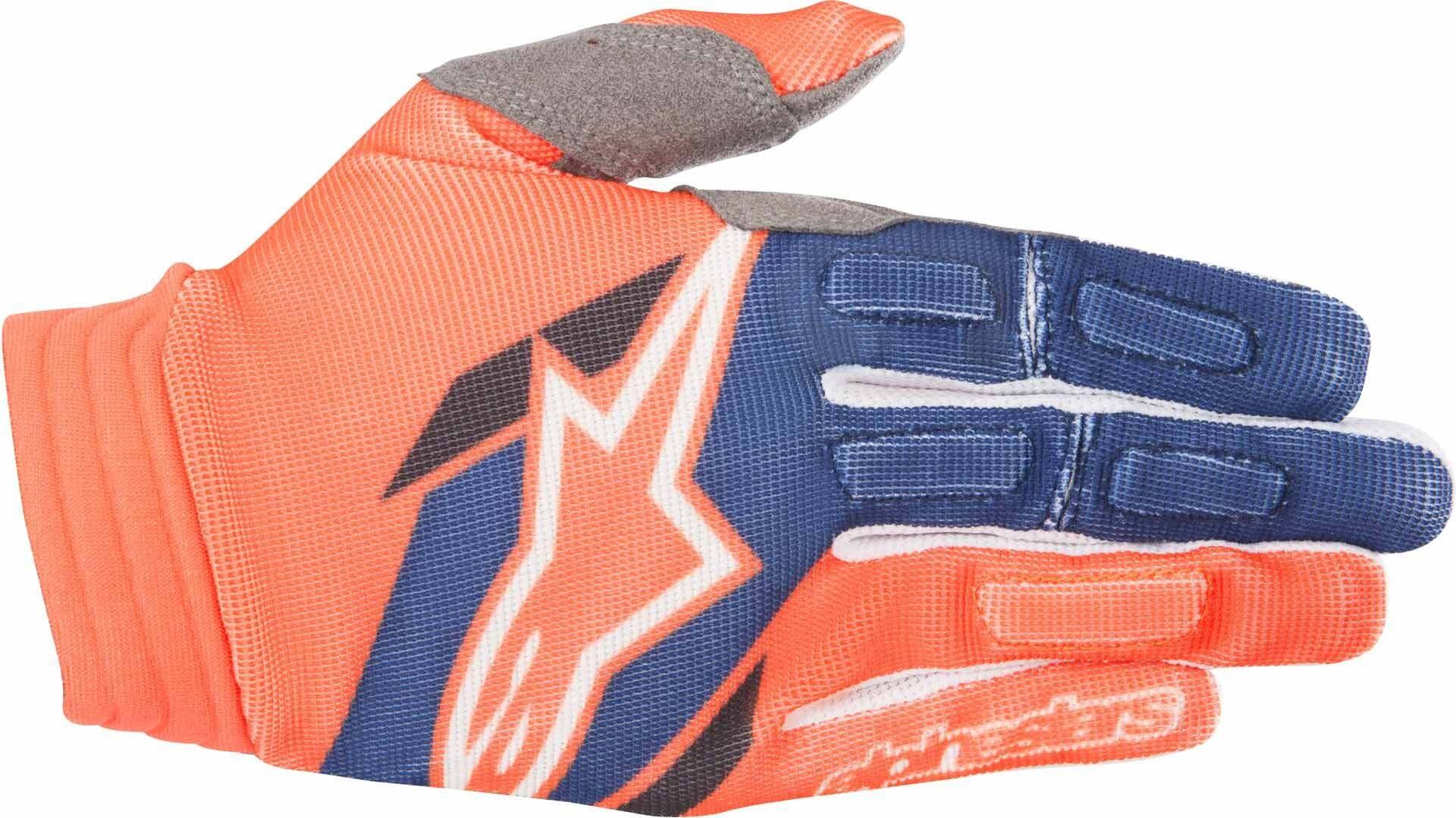 Alpinestars Aviator Gloves 2018 Gants Bleu Orange XL