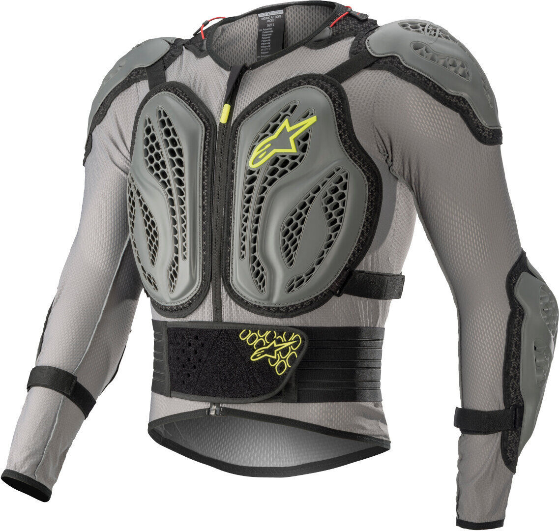 Alpinestars Bionic Action MX Veste protectrice Noir Gris 2XL