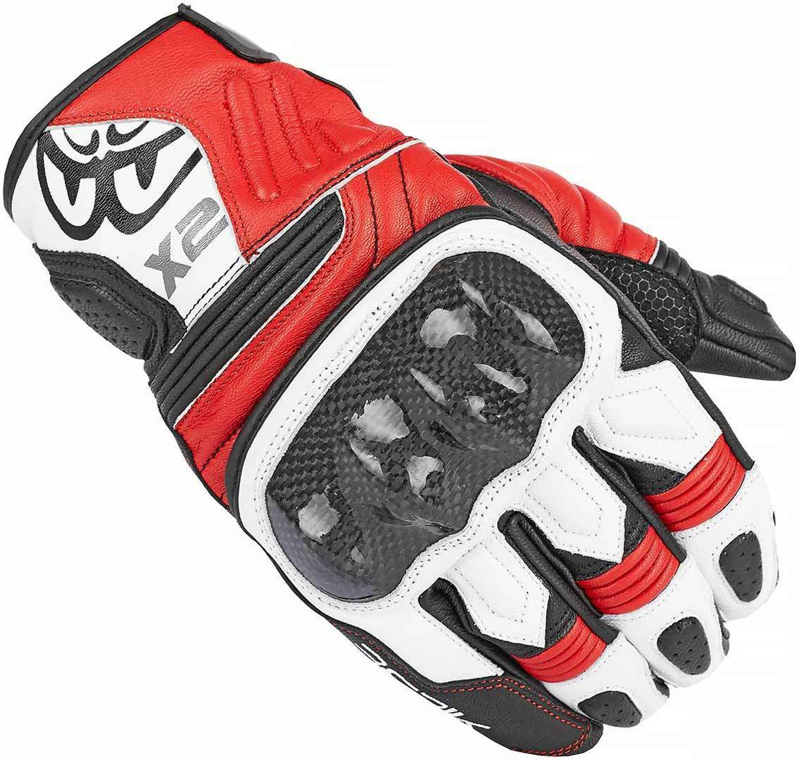 Berik NexG Gants de moto Noir Blanc Rouge S