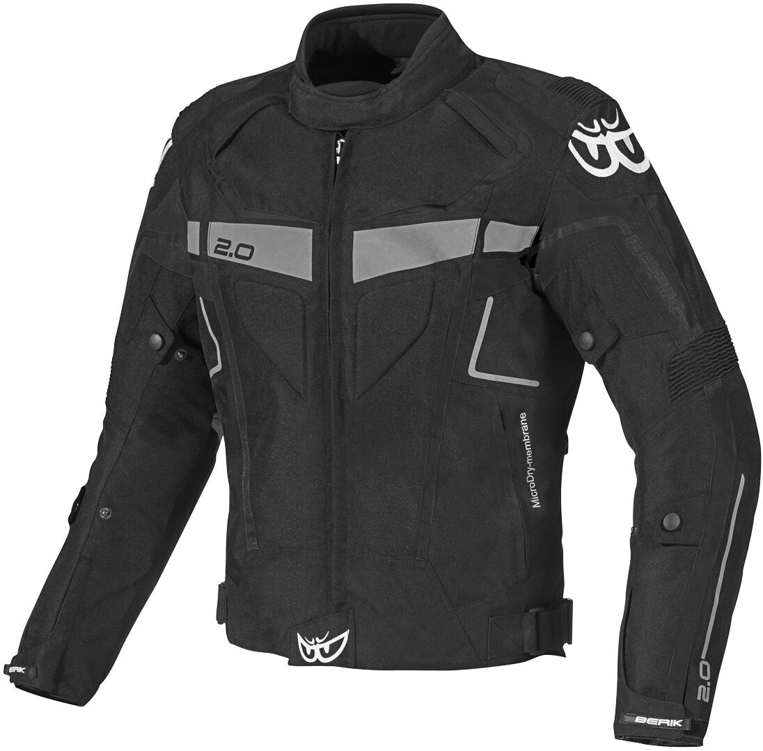 Berik Faith Veste textile de moto imperméable à l’eau Noir 56