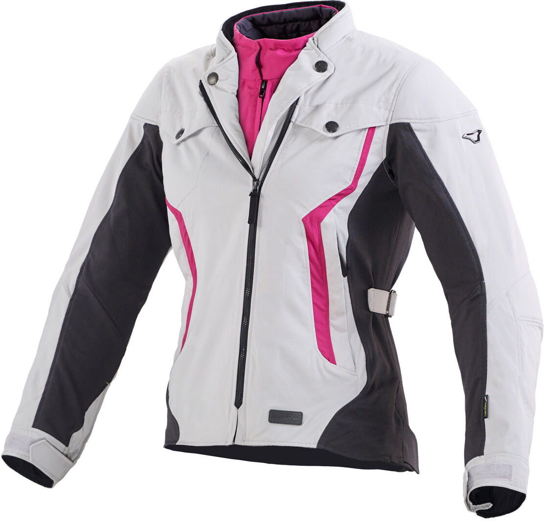 Macna Impala Veste textile Noir Blanc Rose L