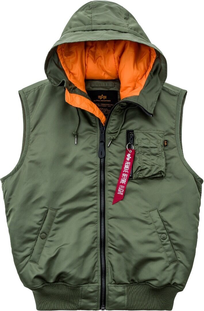 Alpha Industries Hooded MA-1 Gilet Vert M