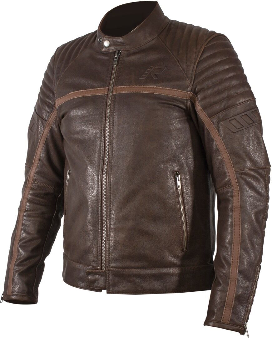 Rukka Yorkton Motorcycle Leather Jacket Veste en cuir de moto Brun 52