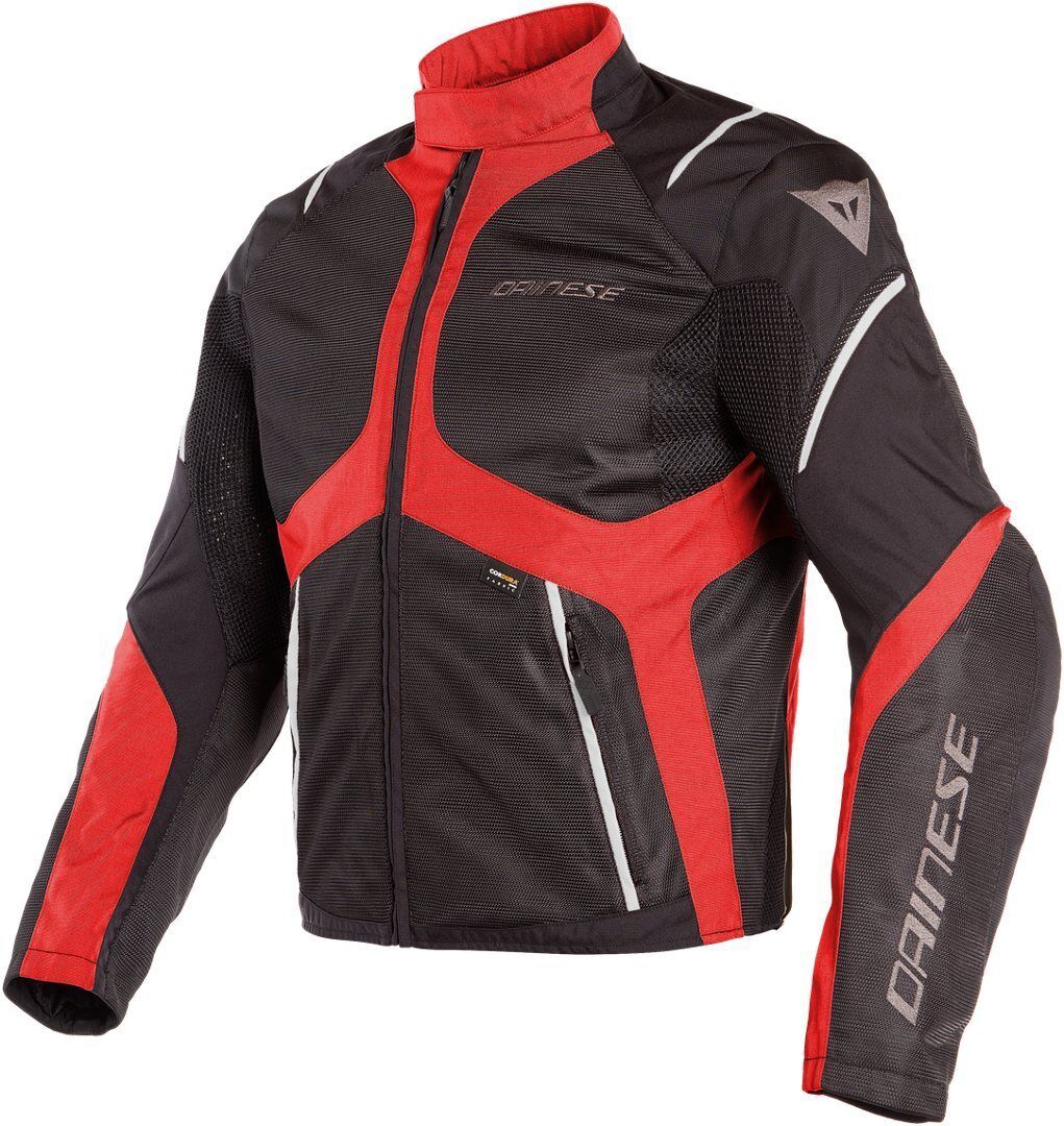 Dainese Sauris D-Dry Veste Textile moto Noir Rouge 44