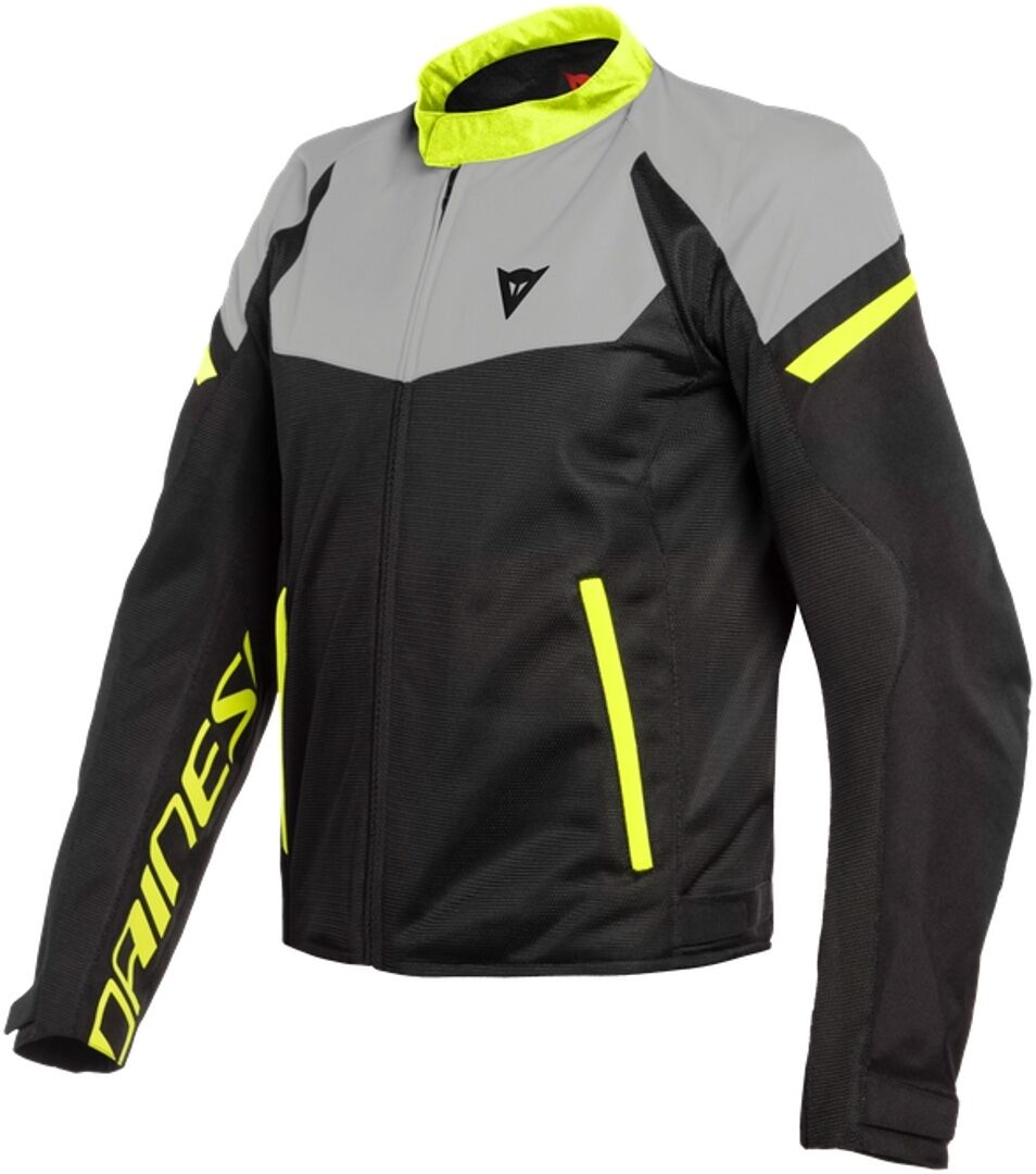 Dainese Bora Air Tex Veste Textile moto Noir Gris Jaune 46