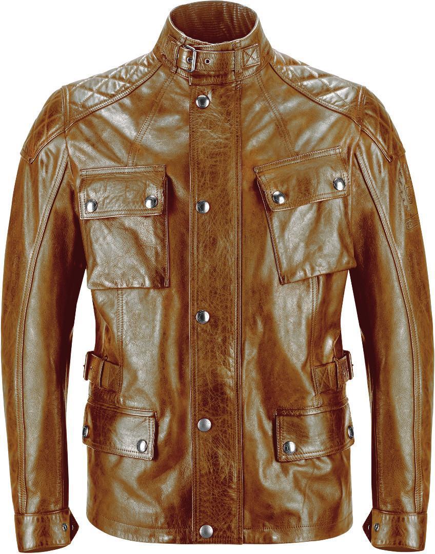 Belstaff Turner Veste de moto en cuir Brun XL