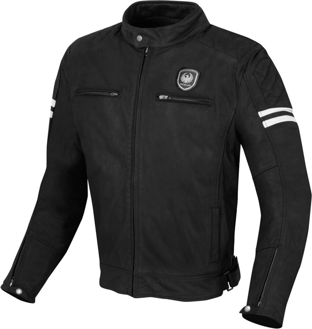 Merlin Hixon Heritage Veste de moto en cuir Noir XL