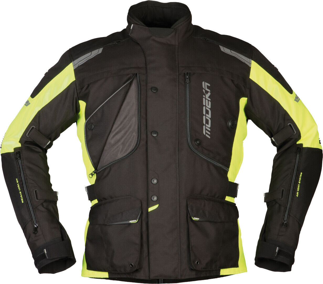 Modeka Aeris Veste Textile moto Noir Jaune M