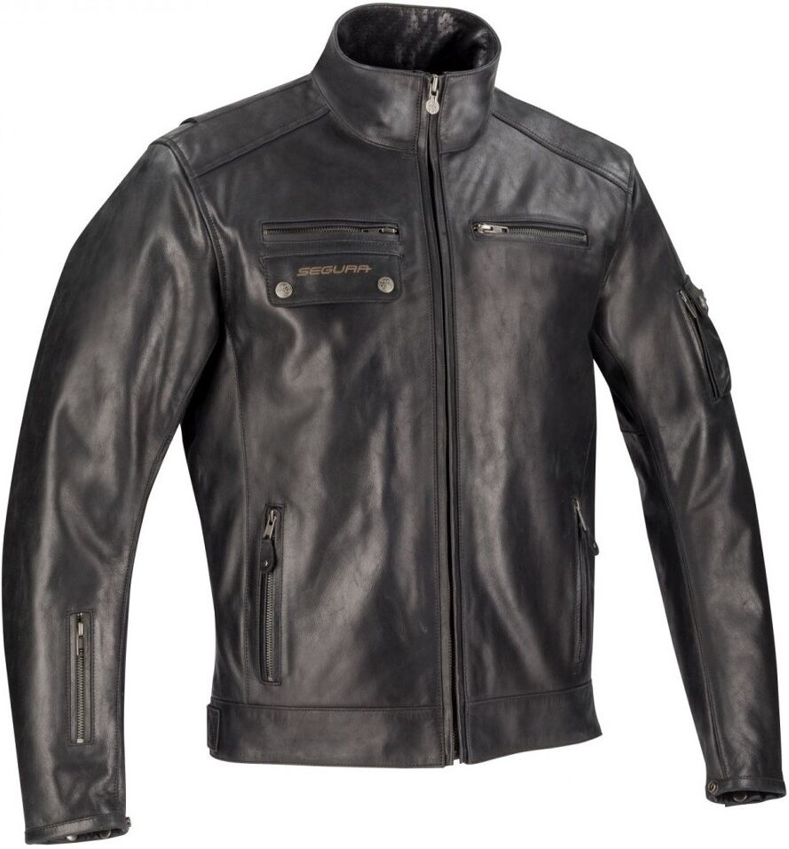 Segura Cesar Veste de moto en cuir Noir XL