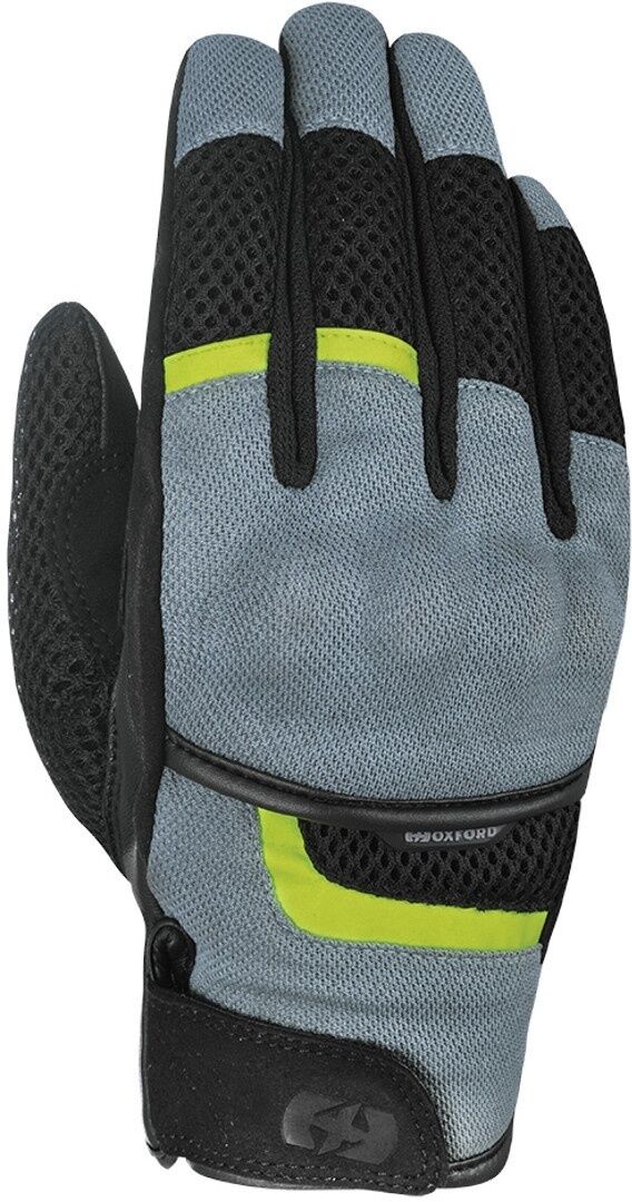 Oxford Brisbane Air Gants de moto Noir Gris L