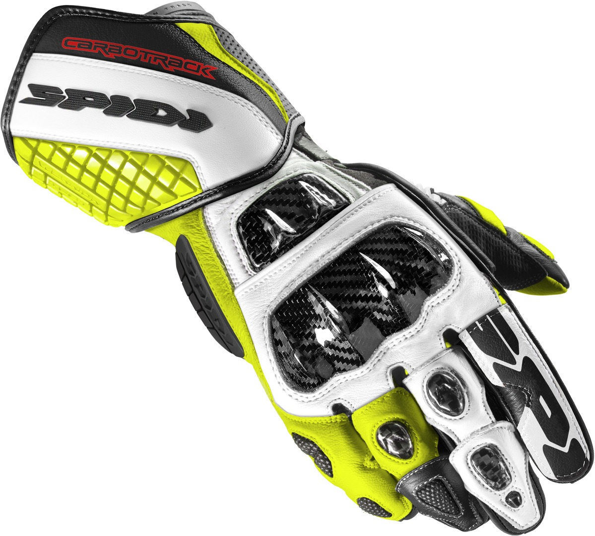 Spidi Carbo Track Evo Gants de moto Noir Jaune XL