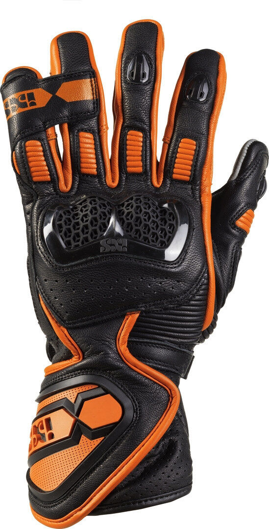 IXS Sport LD RS-200 2.0 Gants de moto Noir Orange 2XL