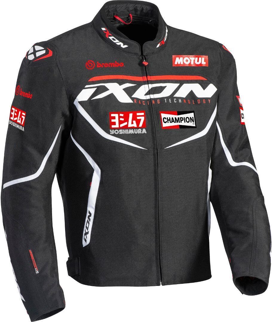 Ixon Matrix Evo Veste textile moto Noir Blanc Rouge S