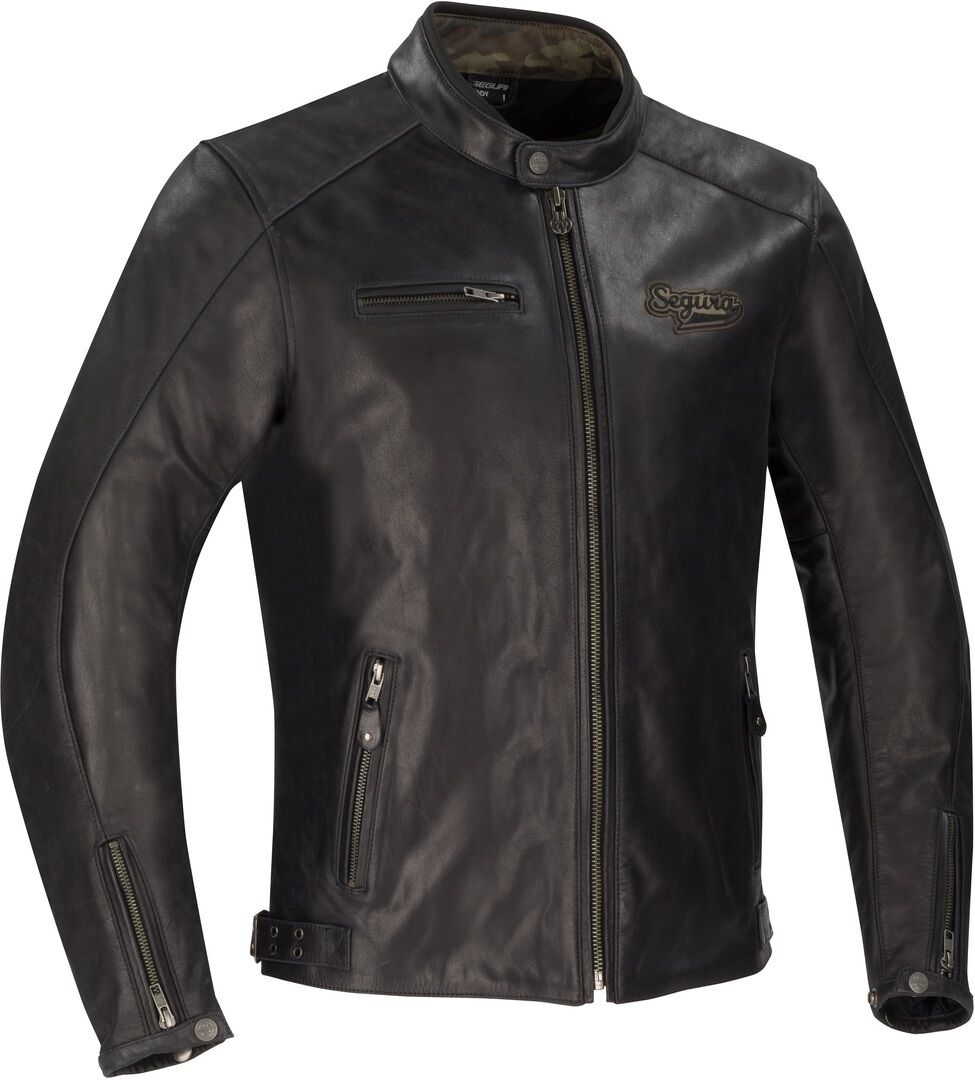 Segura Chester Veste en cuir de moto Noir 2XL