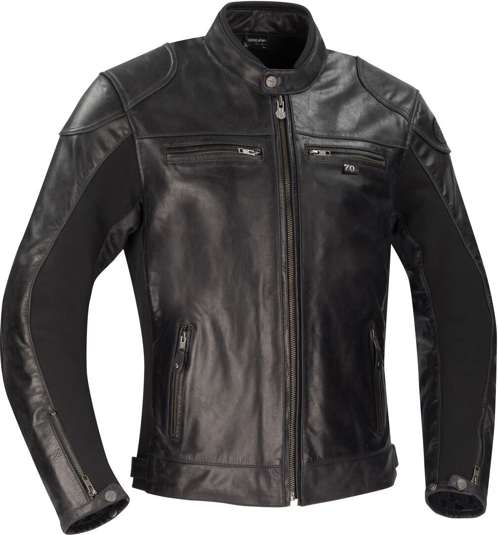 Segura Kroft Veste en cuir de moto Noir L