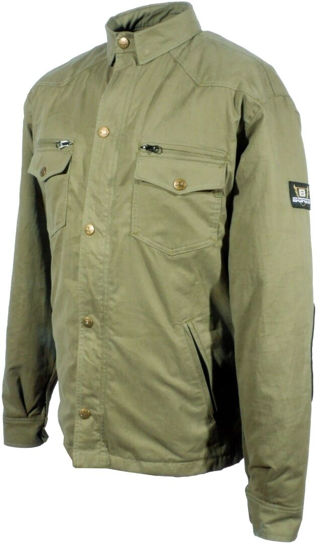 Bores Military Jack Olive Chemise de moto Vert 4XL