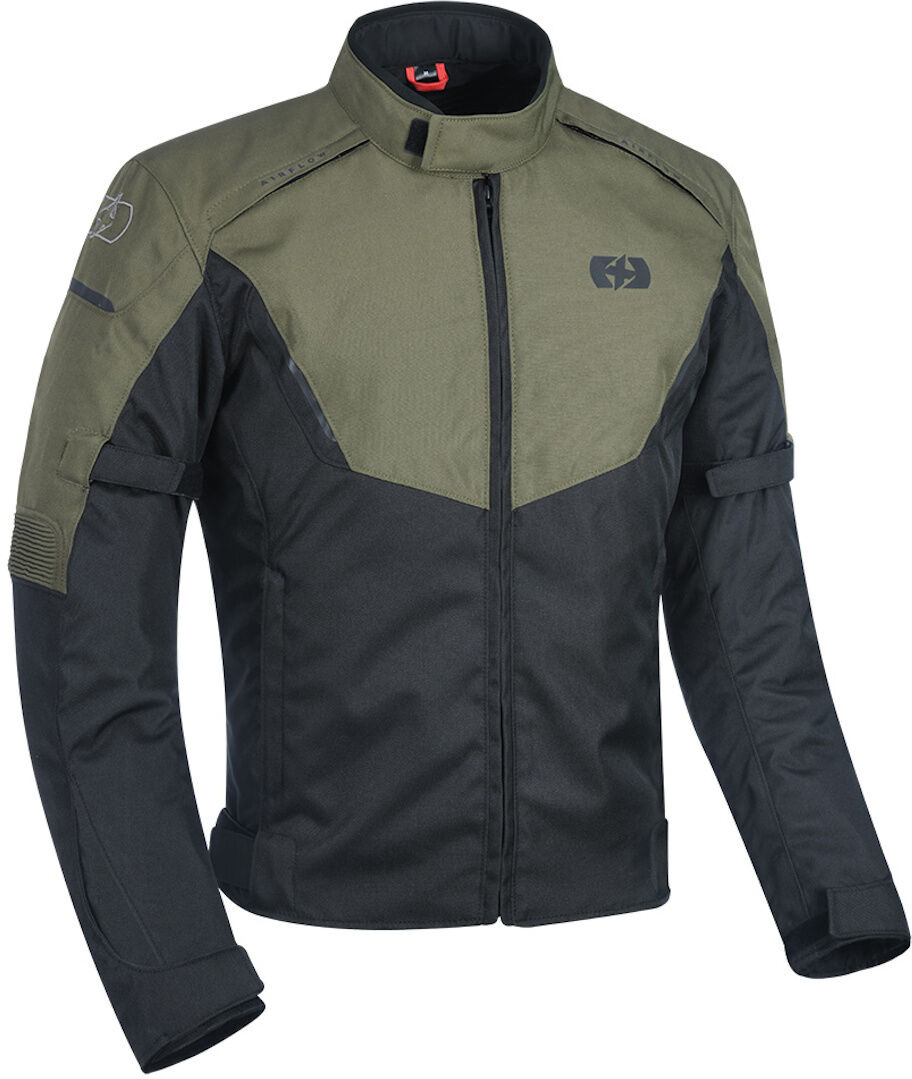 Oxford Delta Veste textile de moto Noir Vert XL